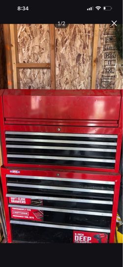 Craftsman Tool Chest with Soft-Close Drawers NO TOOLS OR KEYS