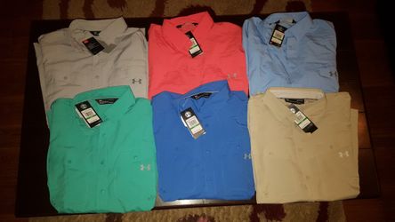 BRAND NEW UNDER ARMOUR FISHING SHIRTS