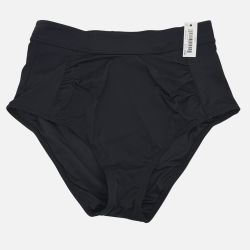 Women's NWT  Swimsuit Bottom High-Waisted Black Size S