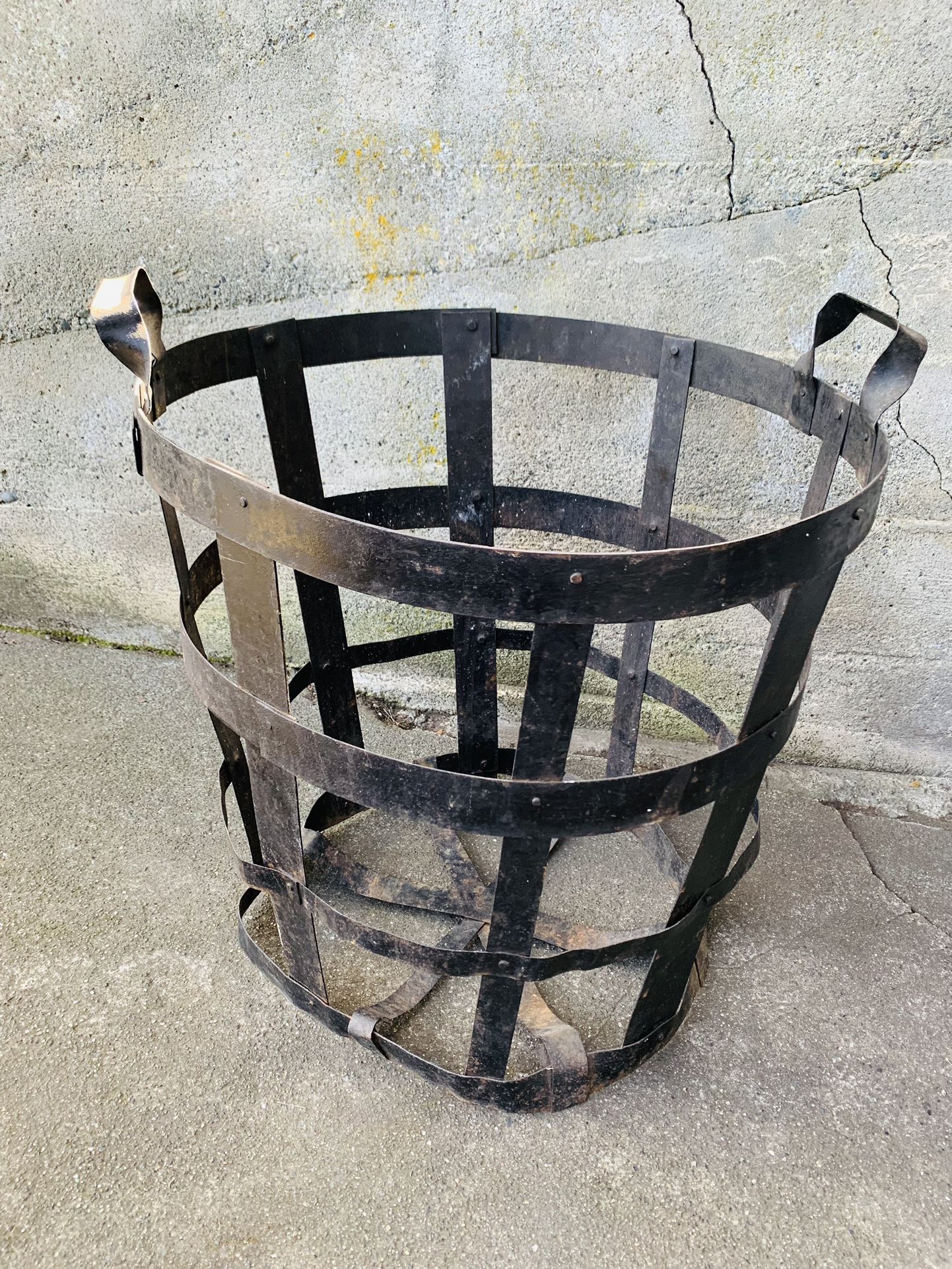 French Antique Metal Basket