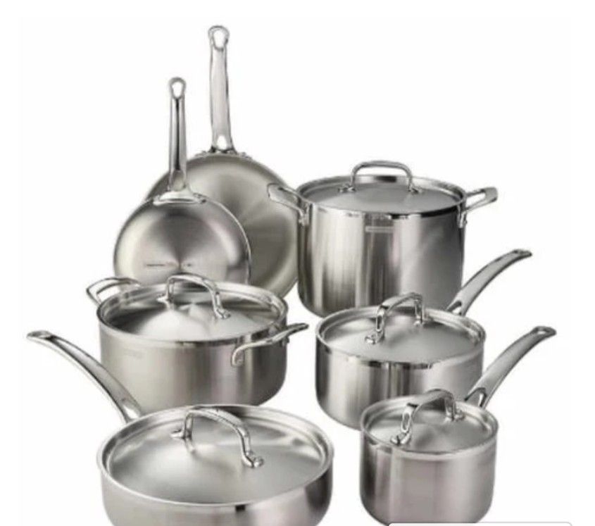 12 Piece Tramontina Stainless Steel Cookware Set Home & Garden