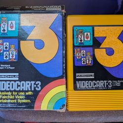 Video Blackjack - Video Cart 3 -  for Fairchild Channel F