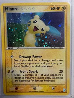 Minun Ex trainer kit 2 Holo Pokemon card