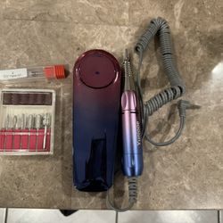 Professional Portable Electric Nail Drill - 35000 RPM Acrylic Nail kit Remove Nail Gel,Portable E File Machine for Salon Use or Home DIY (Grad
