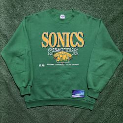Vintage Seattle SuperSonics Crewneck Large
