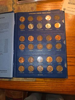 1941 To 1975 Lincoln cent set