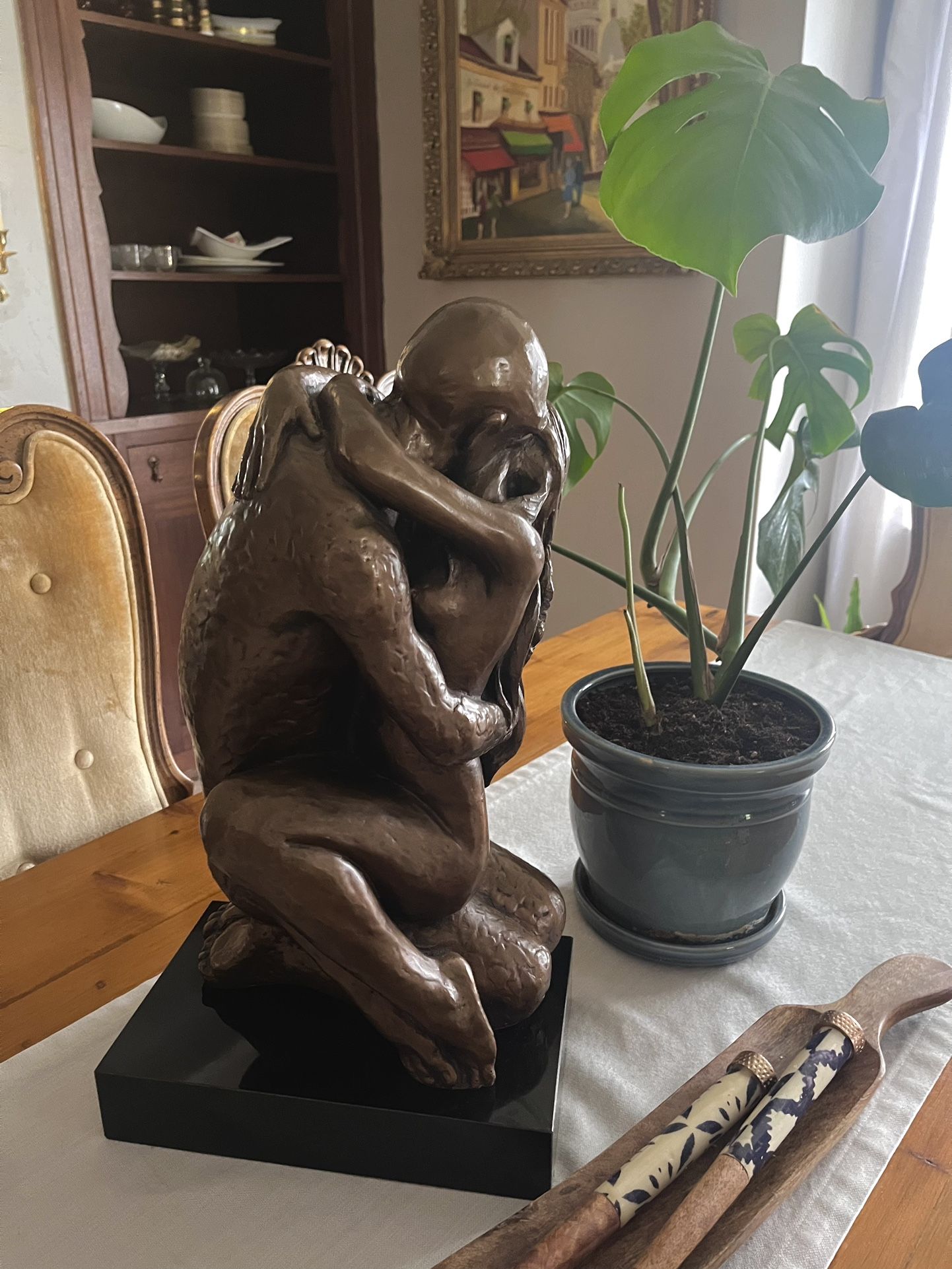 Lovers Embracing 1981 Austin Productions Sculpture.