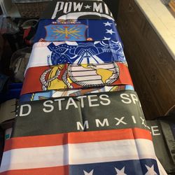Military Flags (8) 3’ X 2’