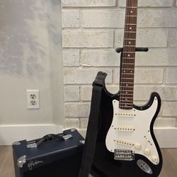 Squire By Fender Stratocaster And Amp