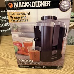 Black And Decker Fruit And Vegetable Juicer Extractor  