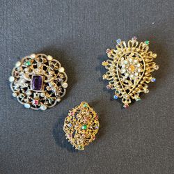 Vintage Czech Brooches