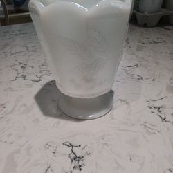 Vintage White Milk Glass Vase/Candy Bowl