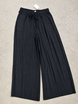 🖤 Black Wide-Leg Drawstring Pants 🖤