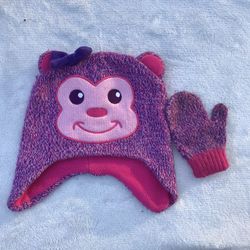 Healthtex Purple Monkey Beanie