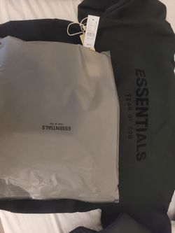 Black essentials hoodie new size M