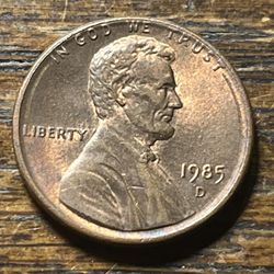 1985 D Penny 