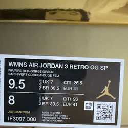 Jordan 3 Concrete Rose