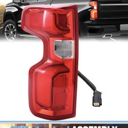 Tail Light Assembly Compatible With 2014-2018 Chevy Silverado 1(contact info removed)HD 3500HD Left Drive Side Bulb and Harness Included