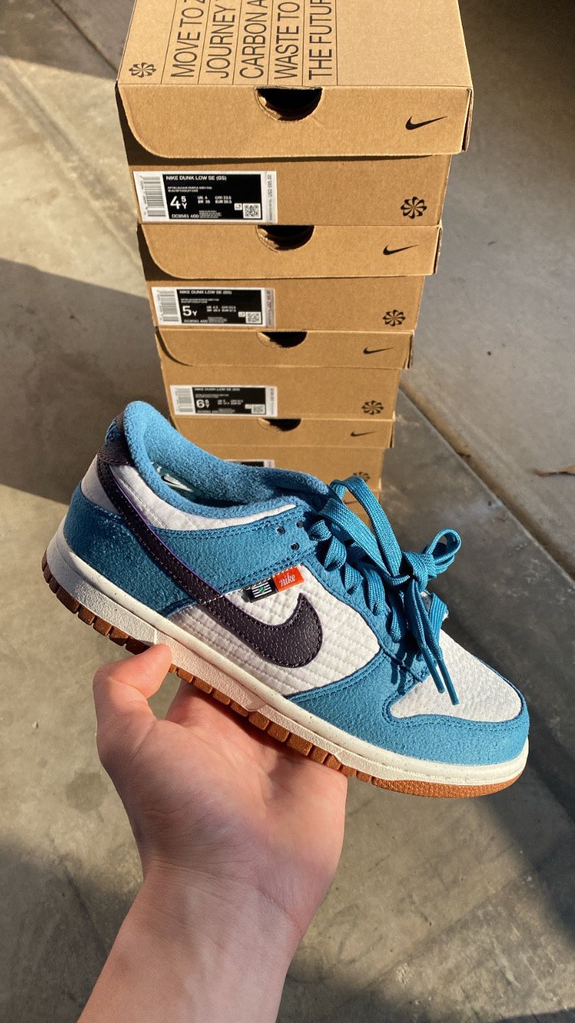 Nike Dunk Low SE Next Nature Toasty Rift Blue - Size 6.5Y (8W / 6.5M)