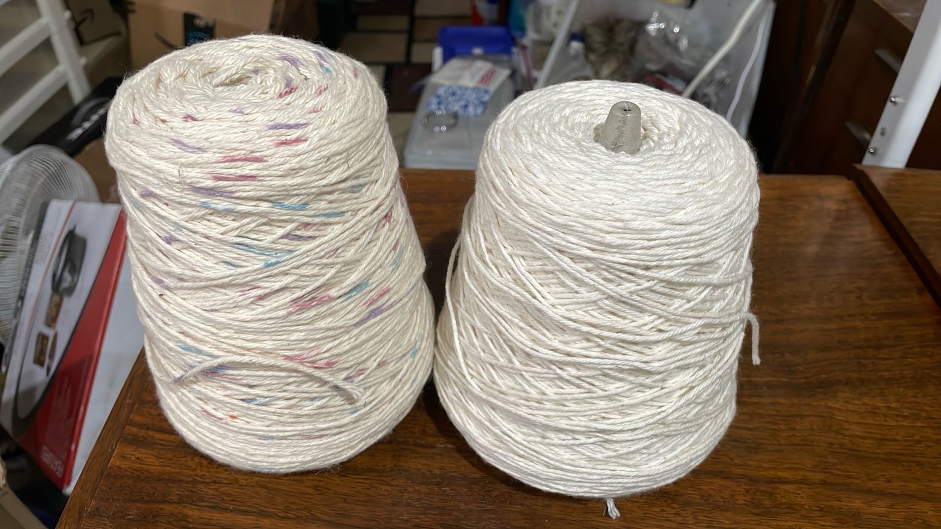 2 Big Rolls Cotton Yarn
