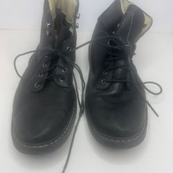 Timberland Black Leather Ankle Boots Size 9