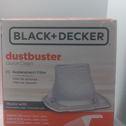 Black + Decker Dustbuster Replacement Filter For HNVC115,215 AND 220 Series Models New
