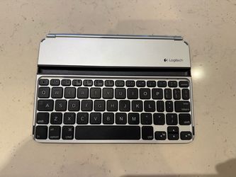 Logitech Wireless Ultrathin Keyboard Cover iPad Mini 1 2 3 Retina - Silver