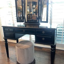Black Wood Vanity 