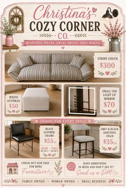 Striped Fabric Couch
