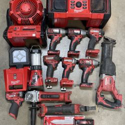 ****Please Read Description**** Multiple Preowned Milwaukee Tools & Used Power Tool Sets For Sale