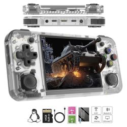 RG35XX H Retro Handheld Game Consoles rg35xxh Retro Gaming Console with 3300mAh Battery 5500+ Games 64G TF Card Linux System 3.5-inch IPS Screen Corte