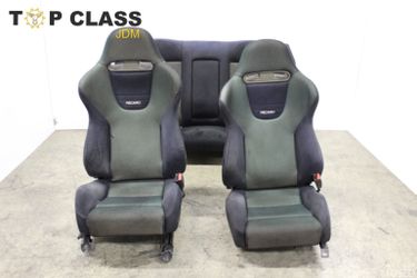 OLIVE GREEN RECARO SEATS COMPETE SET