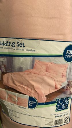 Bedding set pink comforter