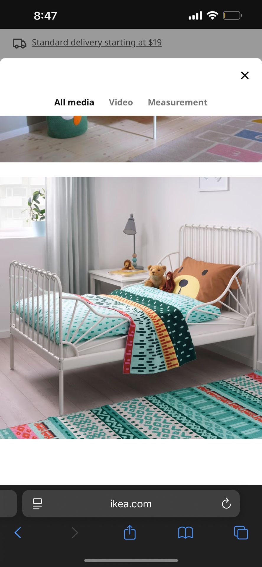 Ikea Minnen Toddler Bed