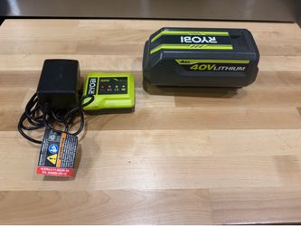 40V Lithium-Ion 4.0 Ah Battery and Charger