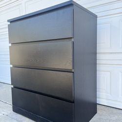 Ikea black 4 Deep drawers dresser- Cajonera