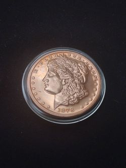 1878 USA 1 oz. ADVP .999 Copper Dollar Coin - in very good condition