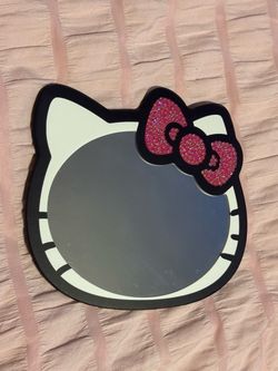 Bedazzled hello kitty mirror