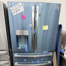 Brand New GE Profile 22.3 cu. ft. Counter Depth Four Door French Door Refrigerator in Stainless Steel with Hands-Free Autofill