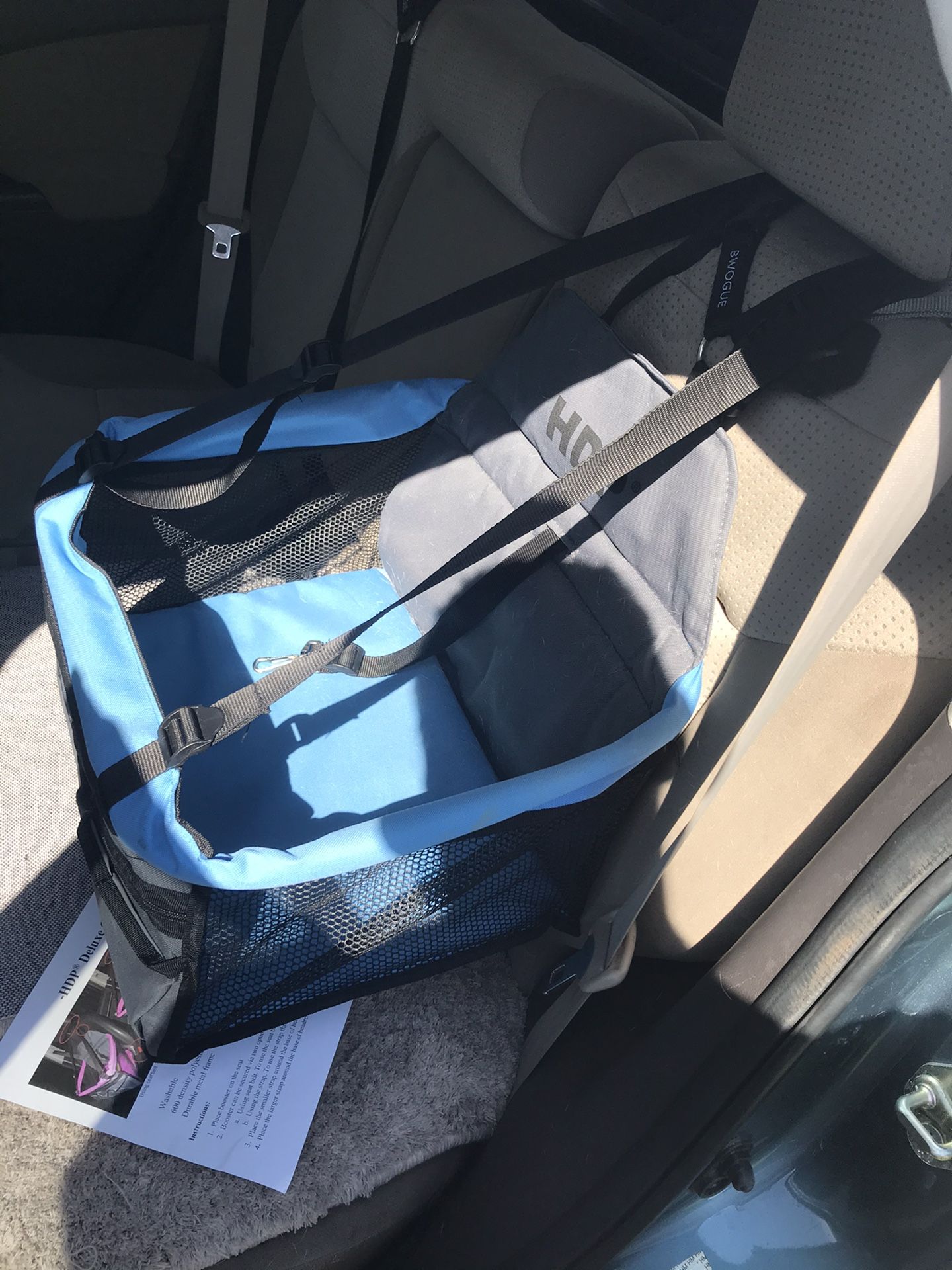 Elevated pet car seat