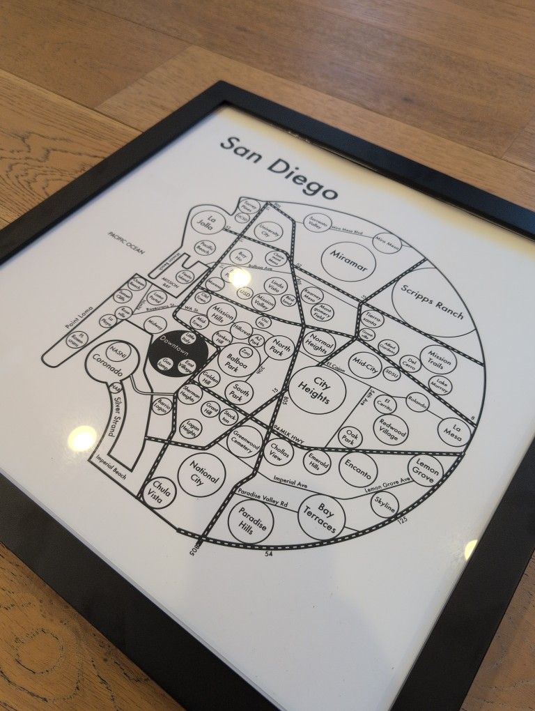 Map Artwork - San Diego