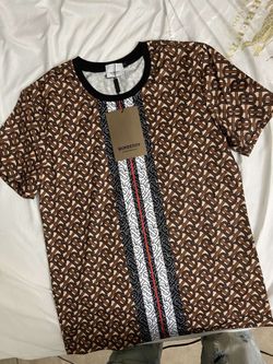 Burberry Monogram stripe print cotton t-shirt