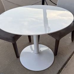 Cute metal table 40” around