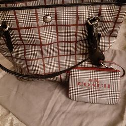 Coach Purse with Matching Wristlet