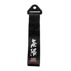 Brand New Universal Mugen Power High Strength Black Tow Towing Strap Hook For Front / REAR BUMPER JDM