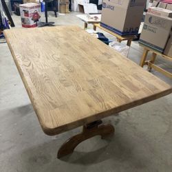 Solid Wood Dining Table - Perfect for Dining Room, Breakfast Nook, or DIY Project