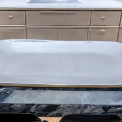 Vintage Thick Polished Aluminum Alloy Tray/Platter 13.2"W×7.8"D×1"H
