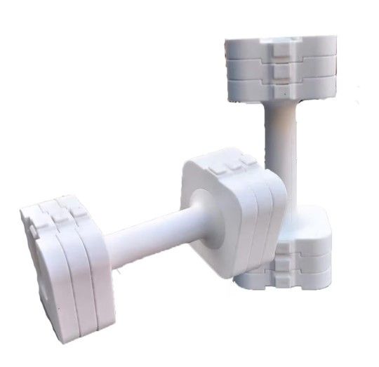 DUMBBELS SET FOR WOMENS  WHITE