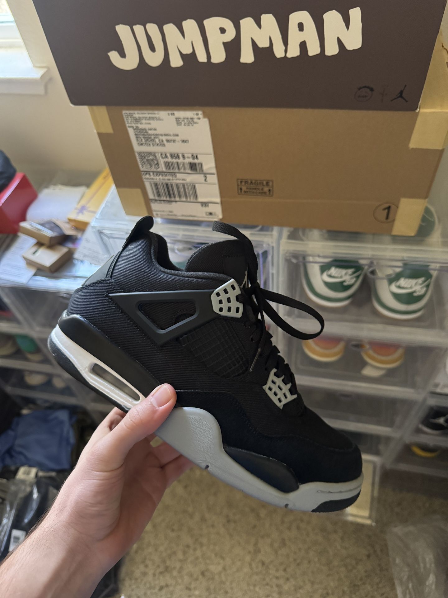 Jordan 4 Black Canvas 8.5M VNDS