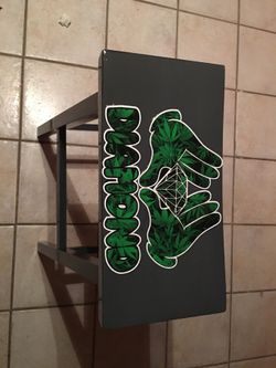 Light grey stool custom made